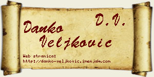 Danko Veljković vizit kartica